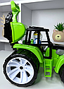 Іграшковий Трактор BAMS 007/17 з 2 ковшами Зелений, фото 2