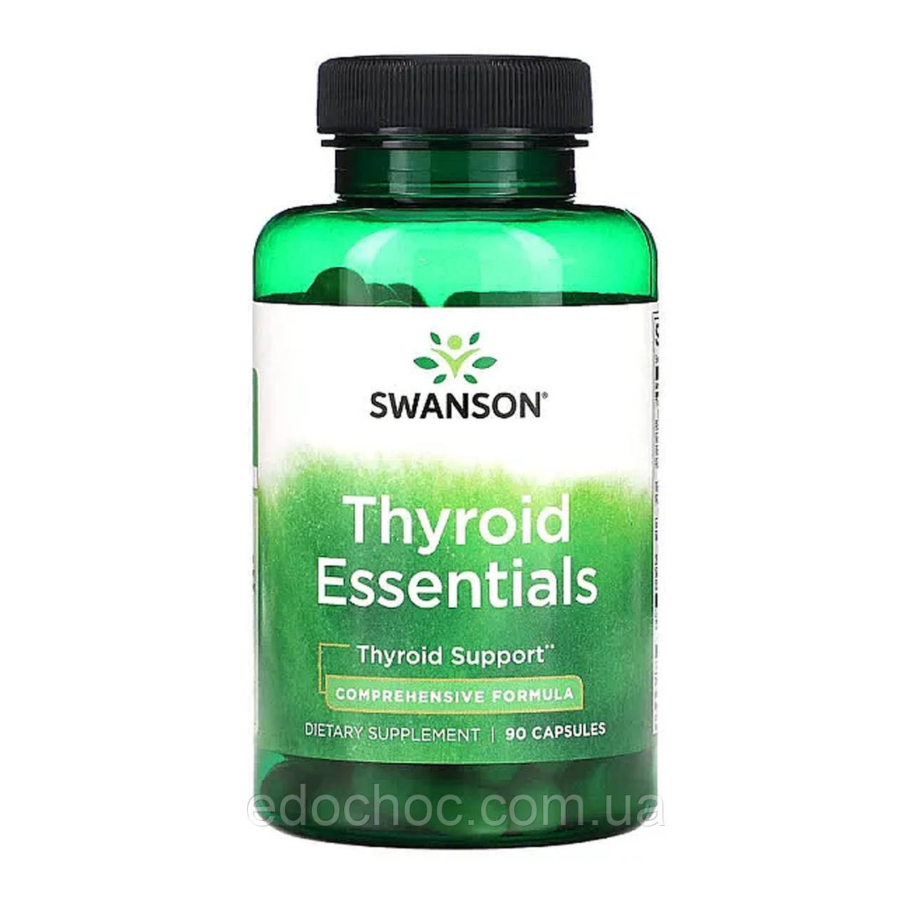 Підтримка щитовидної залози (Thyroid Essentials) 90 капсул SWV-07038, фото 1