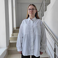 Сорочка Patiskha жіноча бавовна довгий рукав 52/54 біла