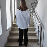 Сорочка Patiskha жіноча велика бавовна довгий рукав 48/50 біла, фото 2