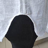 Сорочка Patiskha жіноча велика бавовна довгий рукав 48/50 біла, фото 3