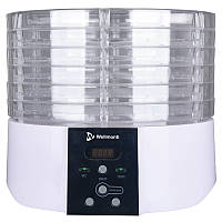 Електросушарка для овочів фруктів грибів Wellmonti WM-1010, 6 рівнів, 520 Вт, 23 л