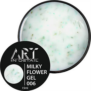 ART Builder Gel Milky Flower №006, 15 мл