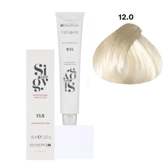 Крем-фарба для волосся Sinergy №12/00 Ультра світлий блонд плюс 100 мл, фото 1