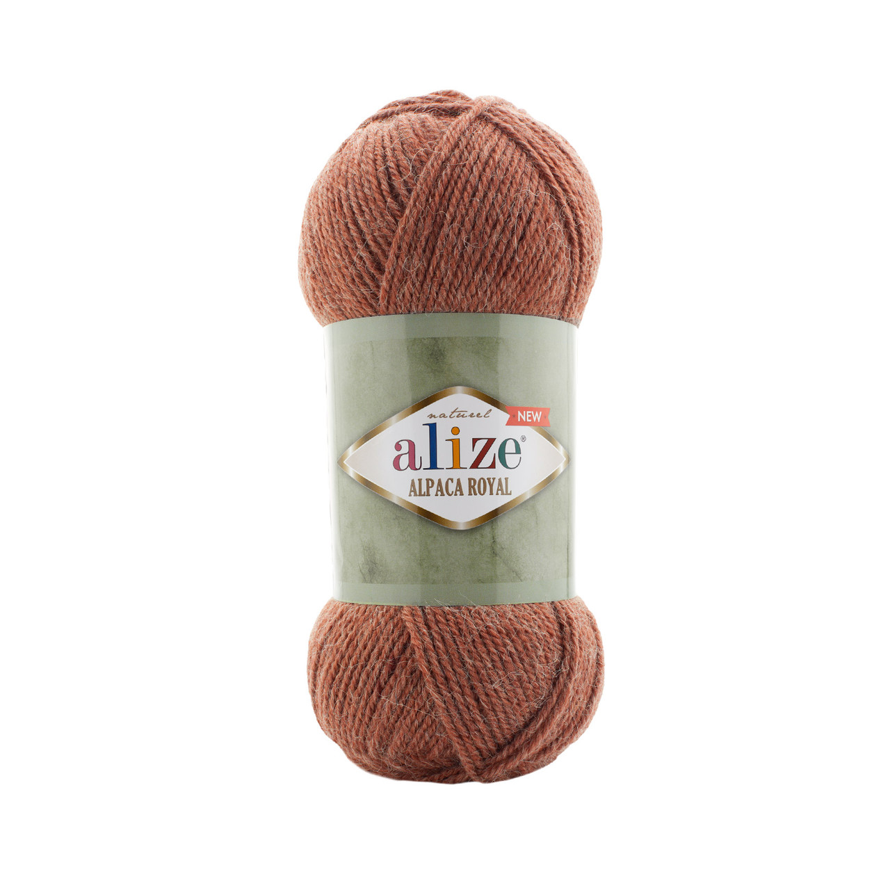 Нитки пряжа для в"язання ALPACA ROYAL NEW Альпака  Роял Нью Алізе № 423 - тоскансько-коричневий