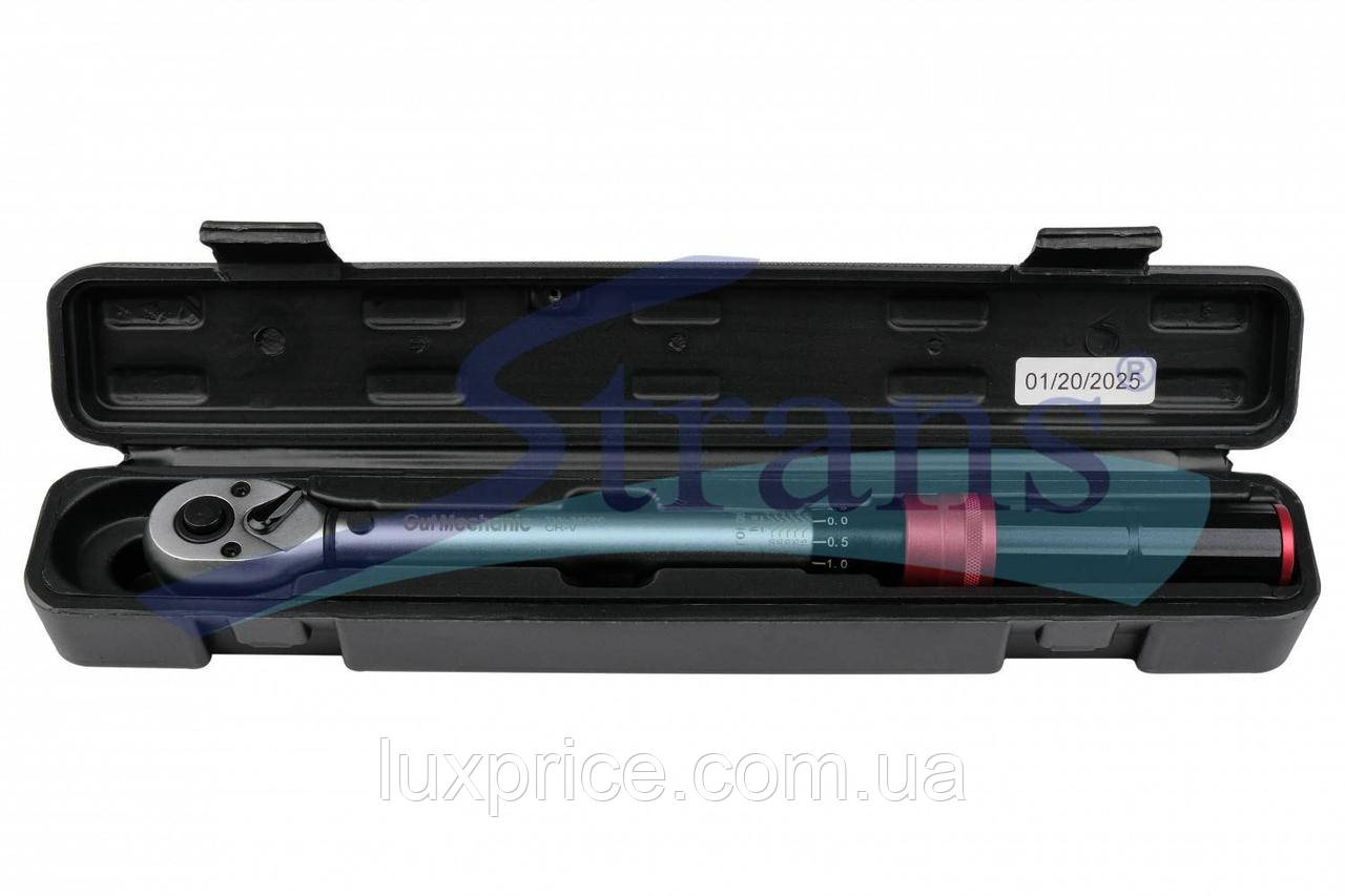 Ключ динамометричний 3/8" 10-60Нм кейс GUT MECHANIC TW-38060