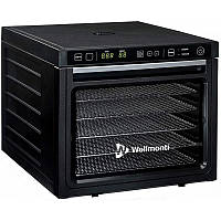 Електросушарка професійна для овочів фруктів грибів Wellmonti WM-1001, 6 рівнів, 1000 Вт
