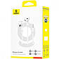 Навушники з мікрофоном провідні Baseus Encok Semi-in-Ear Wired Earphones (3.5mm, 1.1m). White, фото 10