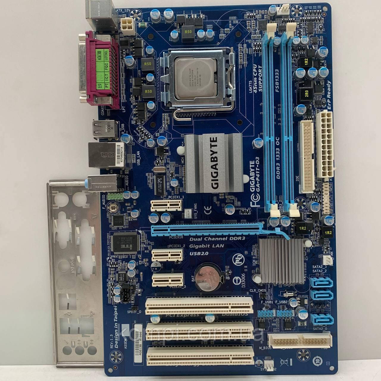 Материнська плата GIGABYTE GA-G41MT-S2 (Socket 775,DDR3,+E6600,QUAD,б/у)