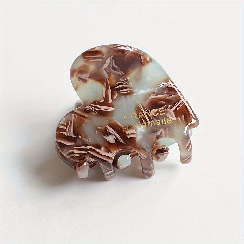 Заколка для волосся NYU. NYU France hair clip Heart Marble-Green 3,5x3см, фото 1