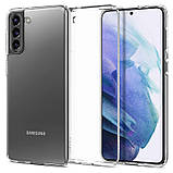 Чохол-накладка Spigen Crystal Flex для Samsung Galaxy S21 SM-G991 Clear (ACS02447), фото 4