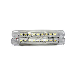 Габаритний ліхтар дворядний Білий 12-24v 18LED TH