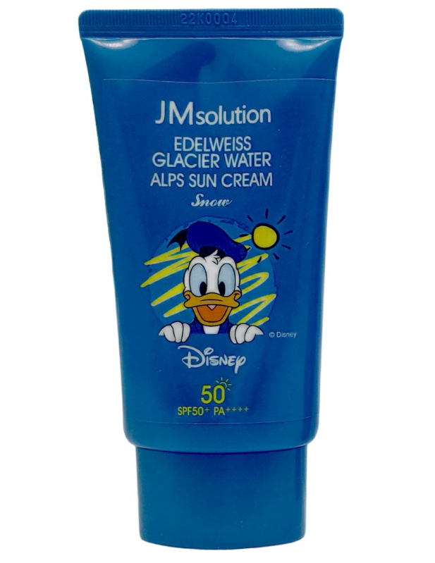 Крем сонцезахисний Jmsolution Edelweiss Glacier Water Alps Sunscreen Snow x Disney Donald Duck 50ml, фото 1