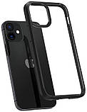 Чохол-накладка Spigen Crystal Hybrid для Apple iPhone 12 Mini Matte Black (ACS01543), фото 4