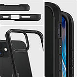 Чохол-накладка Spigen Crystal Hybrid для Apple iPhone 12 Mini Matte Black (ACS01543), фото 6