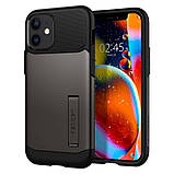 Чохол-накладка Spigen Slim Armor для Apple iPhone 12 Mini Gunmetal (ACS01546), фото 6