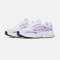 Жіночі кросівки Adidas Ozmillen White Purple | Технологічність та свіжий міський стиль, фото 4