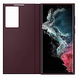 Чохол-книжка Samsung Smart Clear View Cover для Samsung Galaxy S22 Ultra SM-S908 Burgundy (EF-ZS908CEEGRU), фото 5