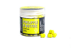 Бойли Вафтерс Carp Catchers Fluo Dumbell Wafters - Pineapple N Butyric - Ø12х9мм - 45г