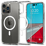 Чохол-накладка Spigen Ultra Hybrid MagFit для Apple Iphone 14 Pro Max White (ACS04825), фото 4