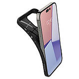 Чохол-накладка Spigen Liquid Air для Apple Iphone 14 Pro Matte Black (ACS04957), фото 8