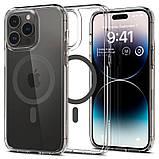 Чохол-накладка Spigen Ultra Hybrid MagFit для Apple Iphone 14 Pro Graphite (ACS04970), фото 3