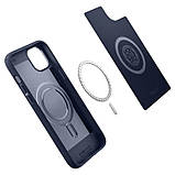 Чохол-накладка Spigen Mag Armor MagFit для Apple iPhone 14 Navy Blue (ACS05066), фото 7