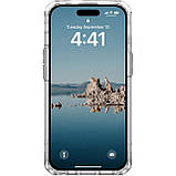 Чохол-накладка Urban Armor Gear Plyo Magsafe для Apple iPhone 15 Ice/Silver (114294114333), фото 5