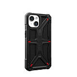 Чохол-накладка Urban Armor Gear Monarch для Apple iPhone 15 Kevlar Black (114289113940), фото 4