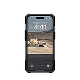 Чохол-накладка Urban Armor Gear Monarch для Apple iPhone 15 Kevlar Black (114289113940), фото 6
