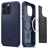 Чохол-накладка Spigen Mag Armor MagFit для Apple iPhone 15 Pro Navy Blue (ACS06737), фото 3