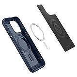Чохол-накладка Spigen Mag Armor MagFit для Apple iPhone 15 Pro Navy Blue (ACS06737), фото 4
