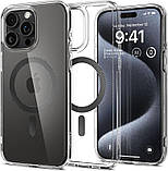 Чохол-накладка Spigen Ultra Hybrid MagFit для Apple iPhone 15 Pro Carbon Fiber (ACS06717), фото 3
