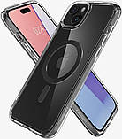 Чохол-накладка Spigen Ultra Hybrid MagFit для Apple iPhone 15 Carbon Fiber (ACS06805), фото 4