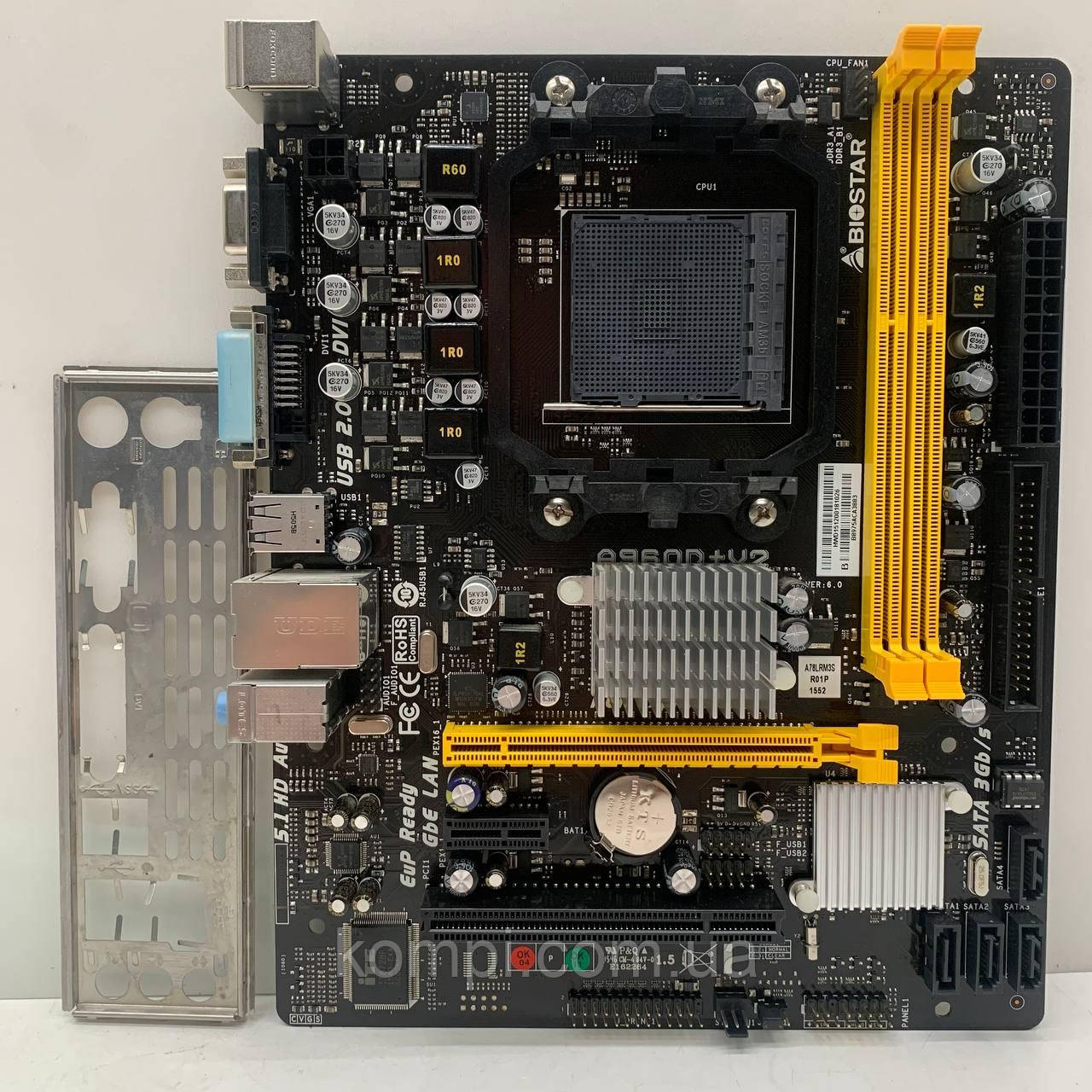 Материнська плата sAM3+ BIOSTAR A960D+V2 (DDR3,AMD FX,б/в)