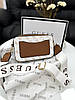 Жіноча сумка Guess The Snapshot Bag White Brown Біла Екошкіра Крос Боді на 2 відділення широкий ремінь Гесс, фото 2
