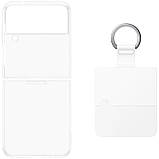 Чохол-накладка Samsung Clear Cover with Ring для Samsung Galaxy Flip 4 SM-F721 Transparent (EF-OF721CTEGUA), фото 7