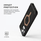 Чохол-накладка Urban Armor Gear для Apple iPhone 15 Pro Max Plyo Magsafe Black/Bronze (114305114085), фото 4