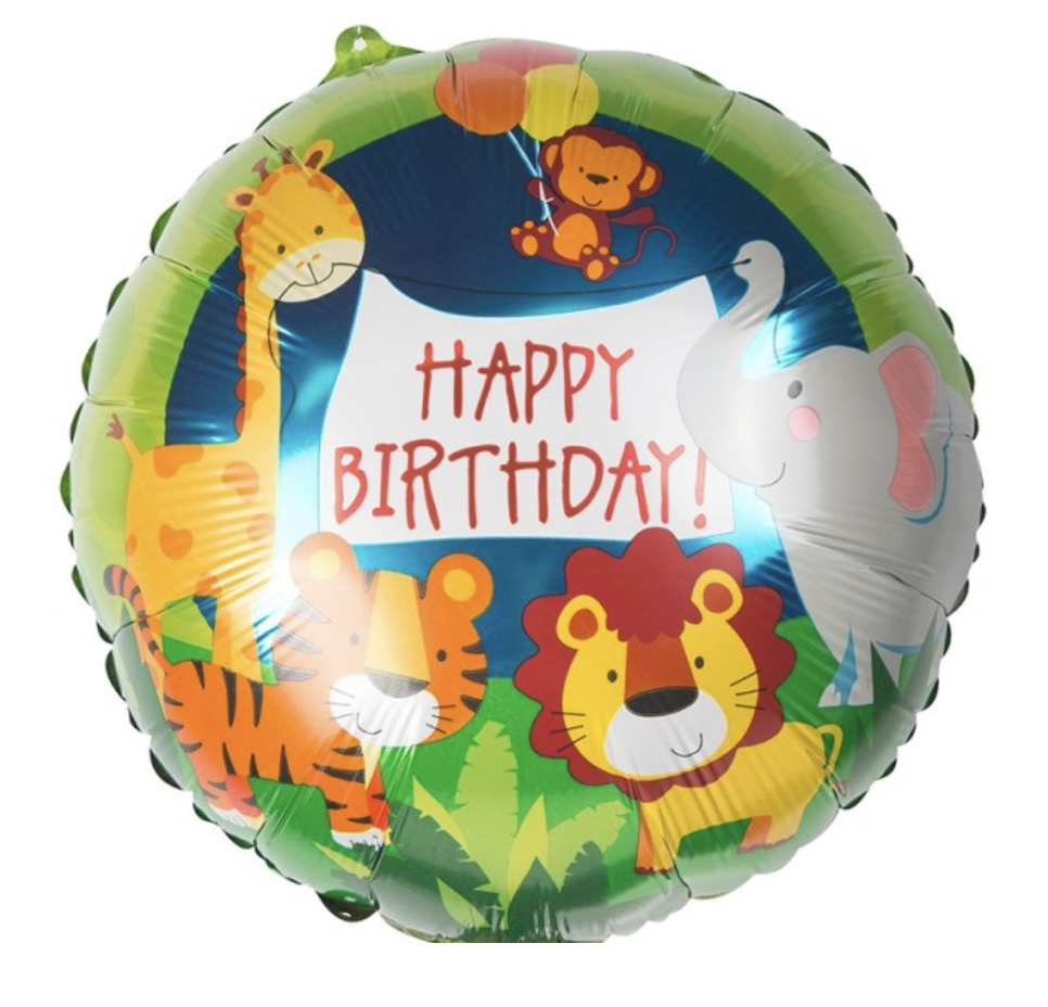 КТ149 КИТАЙ-КТ Коло 18" Happy Birthday - сафарі