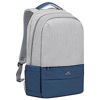 Рюкзак Rivacase Prater 7567 17.3" Grey/Dark Blue