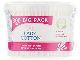 Ватні палички 300шт в банці Lady Cotton 43930