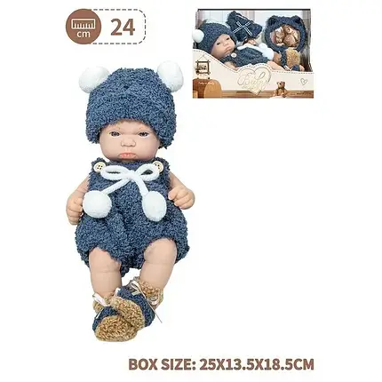 Пупс реборн Baby So Lovely (висота 24 см, шапочка, шкарпетки, аксесуари, у коробці) 8806-1, фото 2