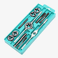 Набір мітчиків та плашок 12 шт (M3-M12) / Плашки мітчики