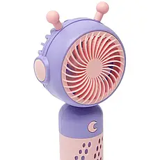 Мінівентилятор ручний з акумулятором 3 режими , Мінівентилятор BS-080, фото 4