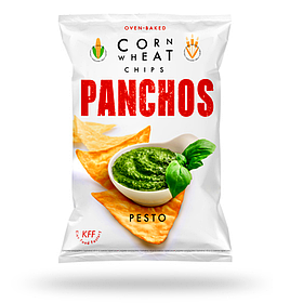 Чипси PANCHOS зі смаком соусу Песто 82г