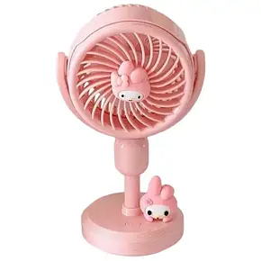 Мінівентилятор NO.677-96 Куромі, Вентилятор настільний акумуляторний Рожевий, Вентилятор Куромі, фото 2