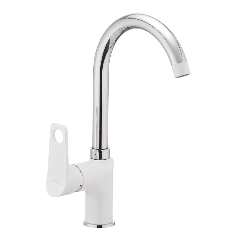 Кухонний змішувач білий Mixxus Dallas 014 (MX0030), фото 1