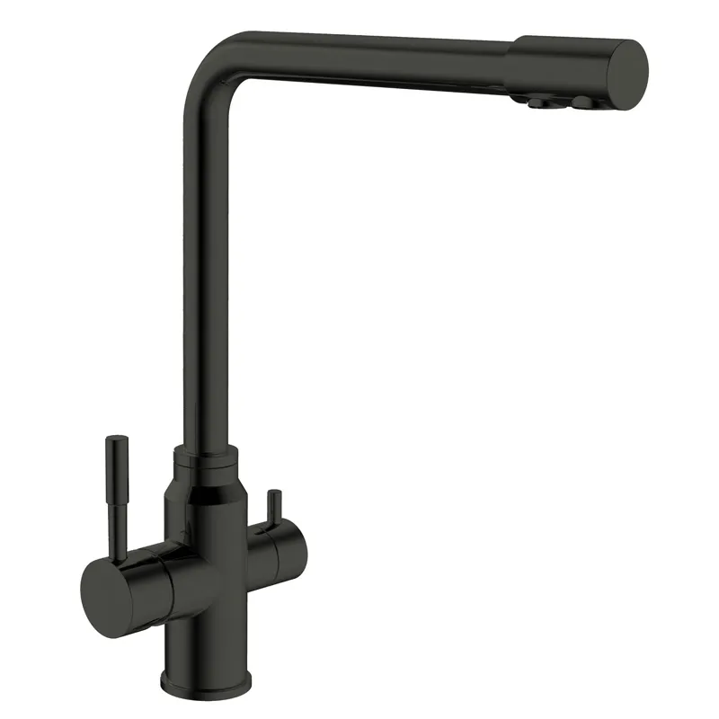 Змішувач для кухні Mixxus SUS-021 Black з вих. для питної води (MI5861), фото 1