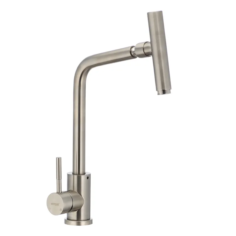 Кухонний змішувач з поворотним аератором MIXXUS SUS 017 (SS0009), фото 1