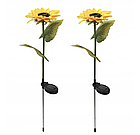 Світильник садовий на сонячній батареї соняшників, для двору, тераси Лучшая цена, фото 3